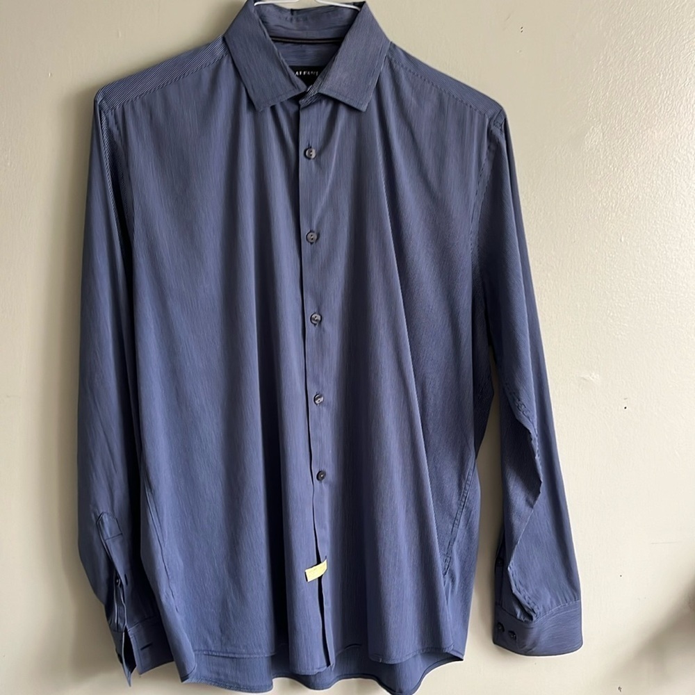 Alfani button down long sleeve career shirt